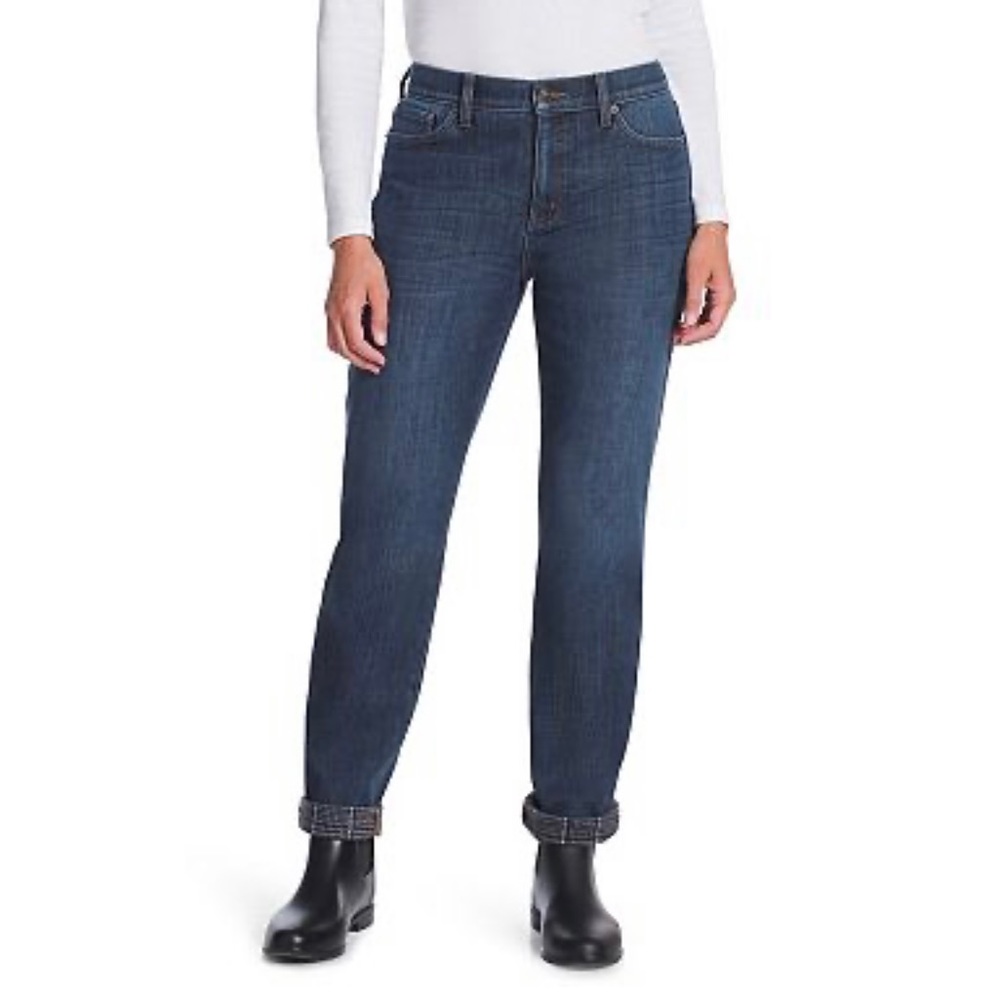 Eddie Bauer Women's Boyfriend Jeans - Dark Blue